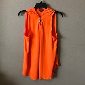 Orange Sleeveless Top
